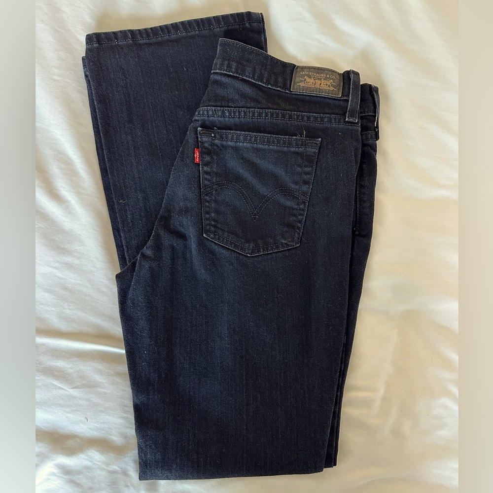 Women’s Levi’s 515 Bootcut jeans, black jean size 8